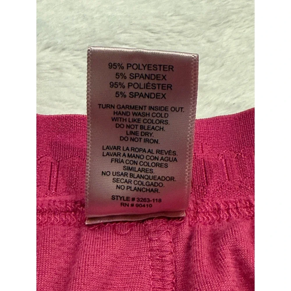 Juicy Couture Pink Velour Rhinestone Logo Loungewear Joggers Pants L 3263-118
